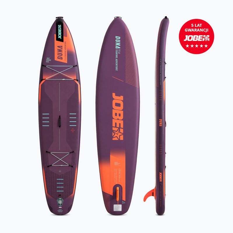 JOBE Aero Duna SUP Board Paket 11'6" Sonnenuntergang lila 2