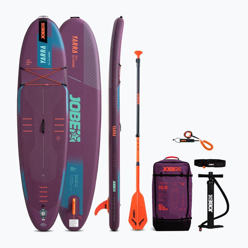 JOBE Aero Yarra SUP Board Paket 10'6" Sonnenuntergang lila 3