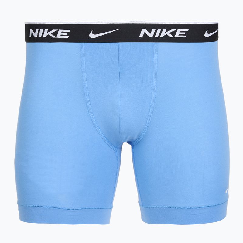 Herren Boxershorts Nike Everyday Cotton Stretch 3 pairs swoosh print/grey/university blue 2