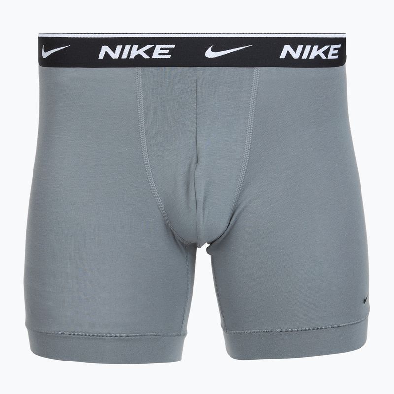 Herren Boxershorts Nike Everyday Cotton Stretch 3 pairs swoosh print/grey/university blue 3