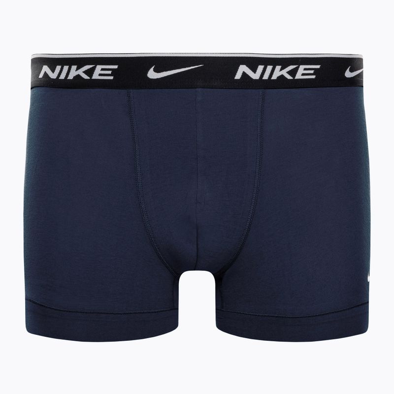 Herren Boxershorts Nike Everyday Cotton Stretch Trunk 3Pk UB1 obsidian / game royal / schwarz 5