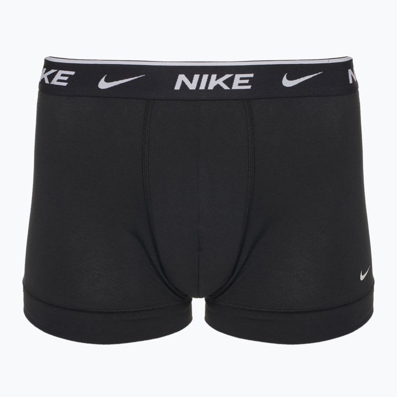 Herren Boxershorts Nike Everyday Cotton Stretch Trunk 3 Paar weiß/grau heather/schwarz 2