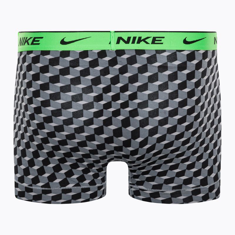 Herren Boxershorts Nike Everyday Cotton Stretch Trunk 3Pk BAU geo block print/cool grey/black 3