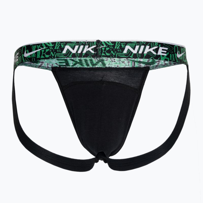 Herren Slips Nike Dri-FIT Everyday Cotton Stretch Jock Strap 3 Paar black/red/aquarius blue/stadium green 2