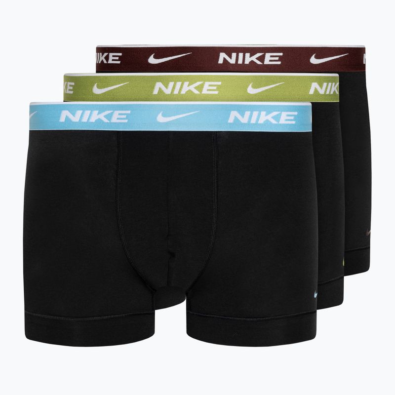 Boxershorts Herren Nike Everyday Cotton Stretch Trunk 3 Paar black/pear/aquarius/cark team red