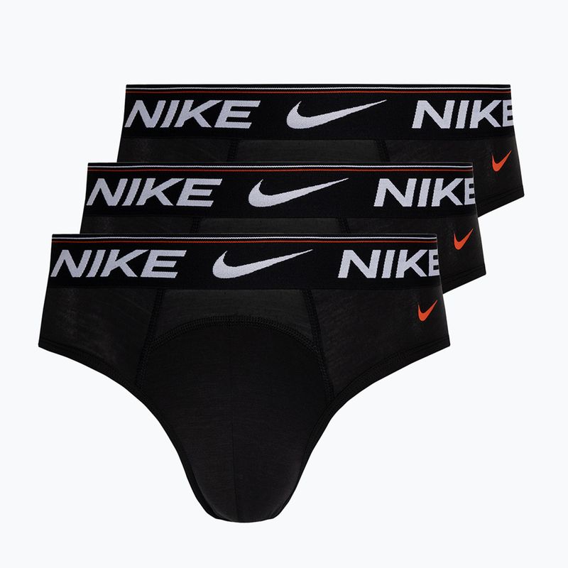 Herren Slips Nike Dri-Fit Hip Logo Brief 3 Paar black/black/black