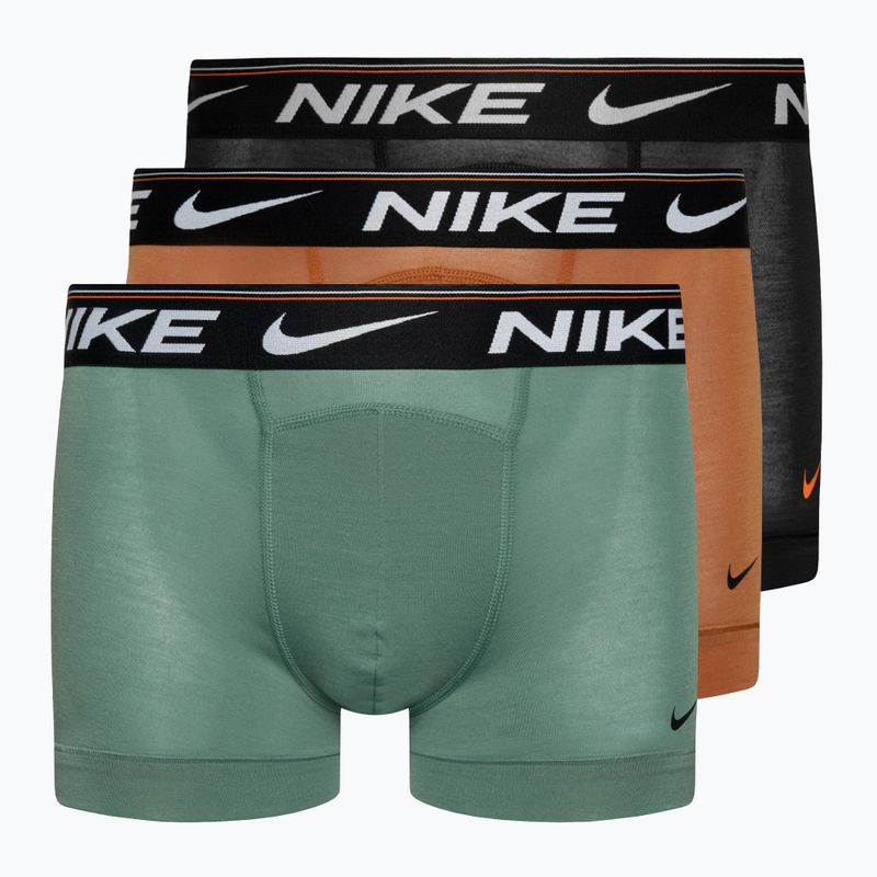 Nike Dri-FIT Ultra Comfort Trunk Herren Boxershorts 3 Paar türkis/schwarz/orange