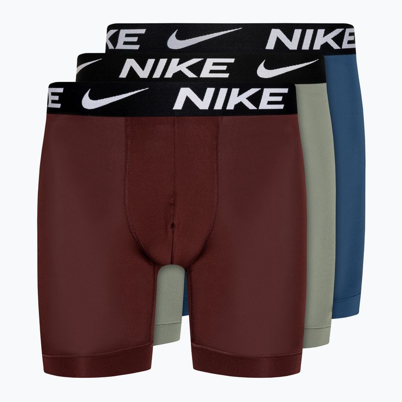 Boxershorts Herren Nike Dri-Fit Essential Micro Boxer Brief 3 Paar grey/court blue/dark red