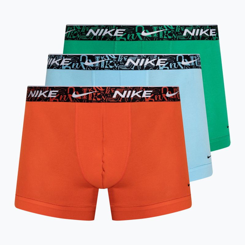 Boxershorts Herren Nike Everyday Cotton Stretch Trunk 3 Paar red/aquarius blue/stadium green