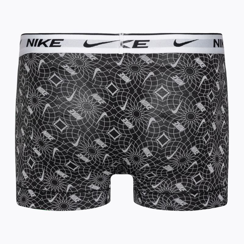 Herren Nike Everyday Cotton Stretch Trunk Boxershorts 3 Paar schwarz/blau/grau 5