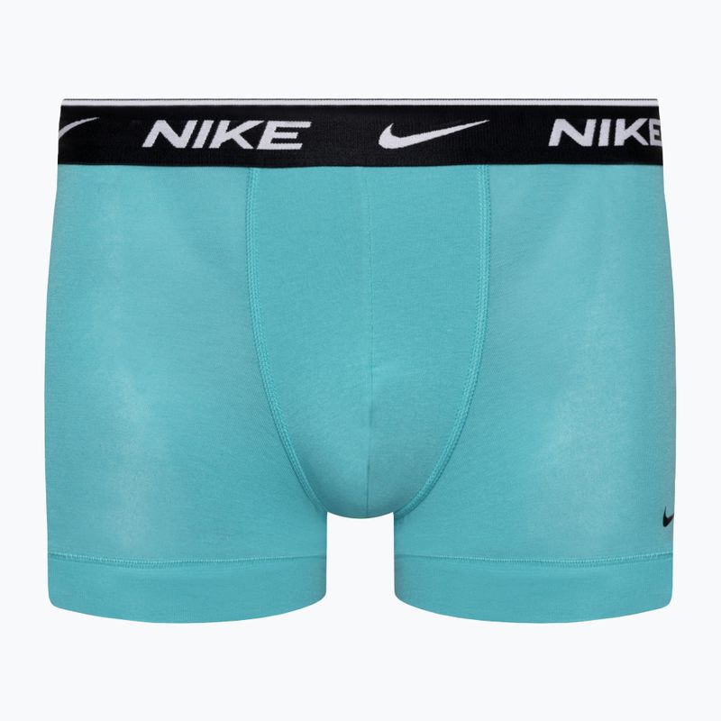 Herren Nike Everyday Cotton Stretch Trunk Boxershorts 3 Paar grün/violett/blau 4