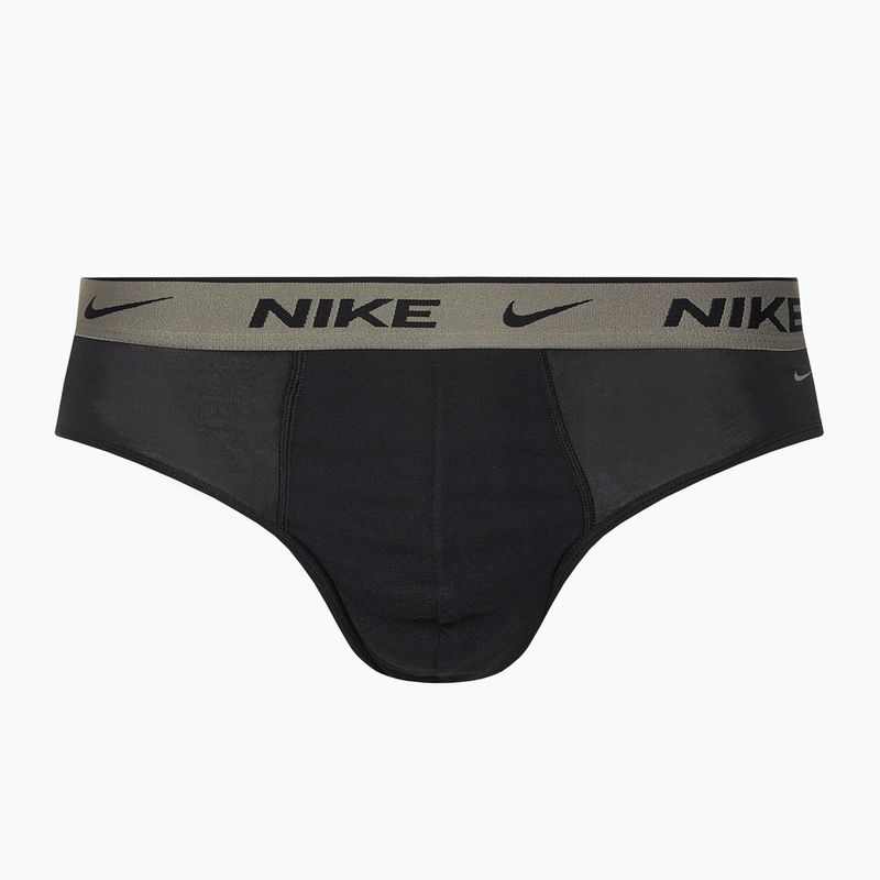 Nike Everyday Cotton Stretch Brief für Männer 3 Paar Cyber schwarz/grau/dunkel pony 5