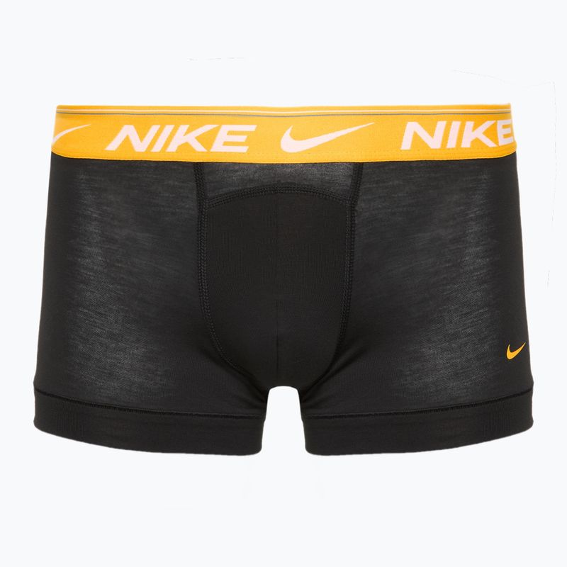 Herren Boxershorts Nike Dri-FIT Ultra Comfort Trunk 3 Paar schwarz gold/storm/schwarz 2