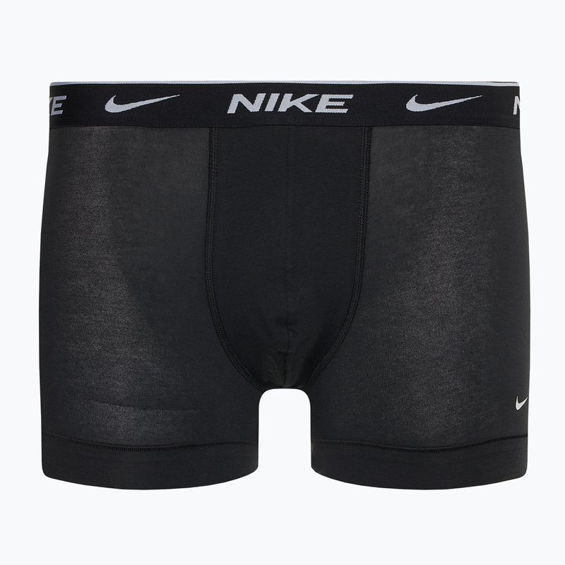 Herren Boxershorts Nike Everyday Cotton Stretch Trunk 3 Paar schwarz/armory navy/schwarz 2