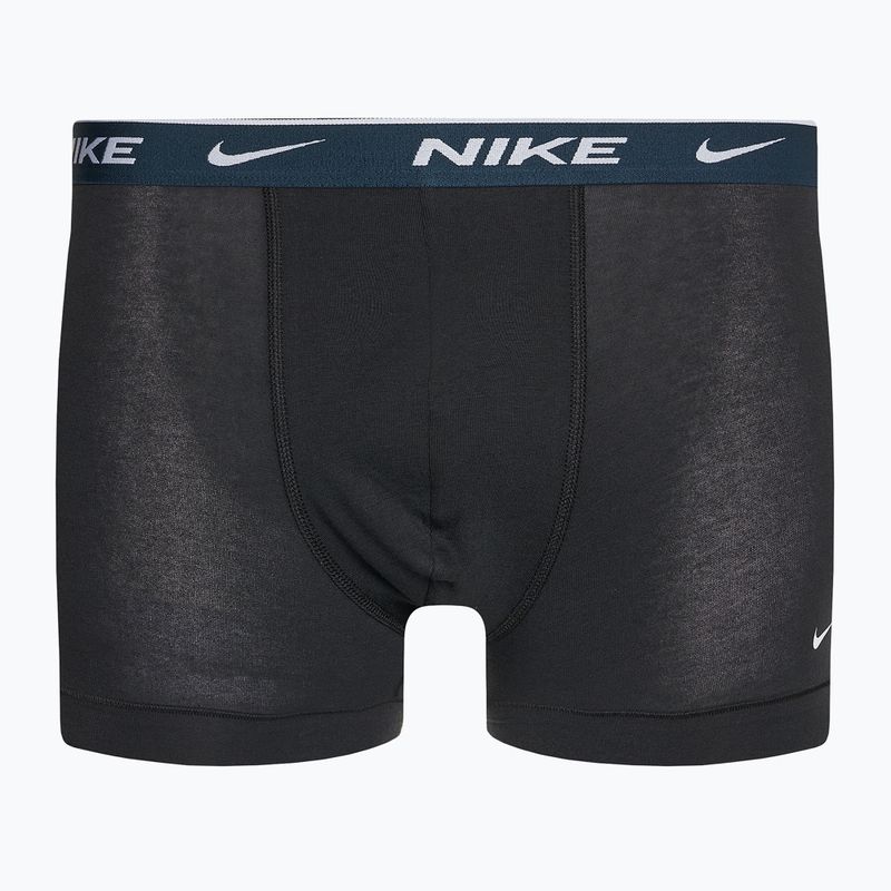 Herren Boxershorts Nike Everyday Cotton Stretch Trunk 3 Paar schwarz/armory navy/schwarz 5