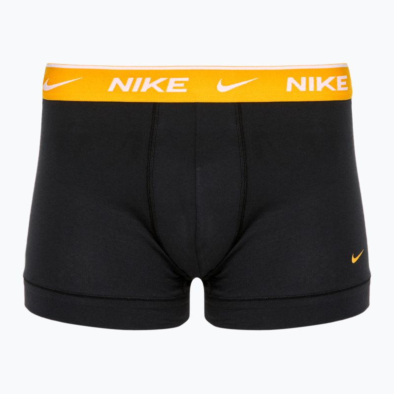 Herren Boxershorts Nike Everyday Cotton Stretch Trunk 3 Paar schwarz/gold/hyper crimson 2