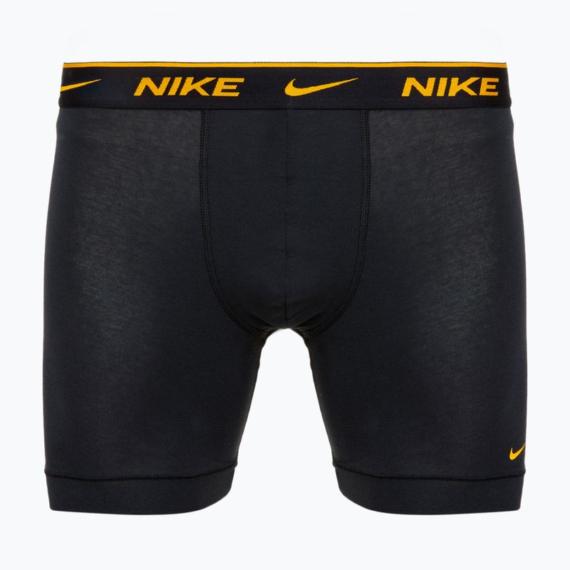 Herren Nike Everyday Cotton Stretch Boxershorts 3 Paar schwarz/gold/schwarz 4