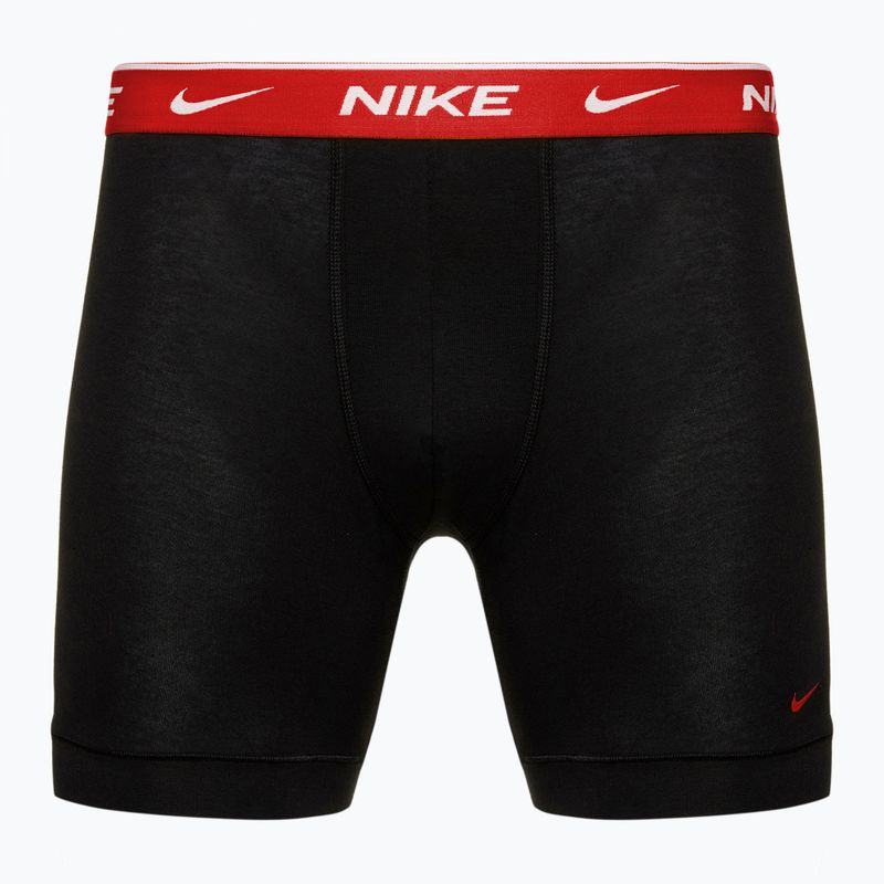 Herren Nike Everyday Cotton Stretch Boxershorts 3 Paar schwarz team orange/rot/schwarz 2