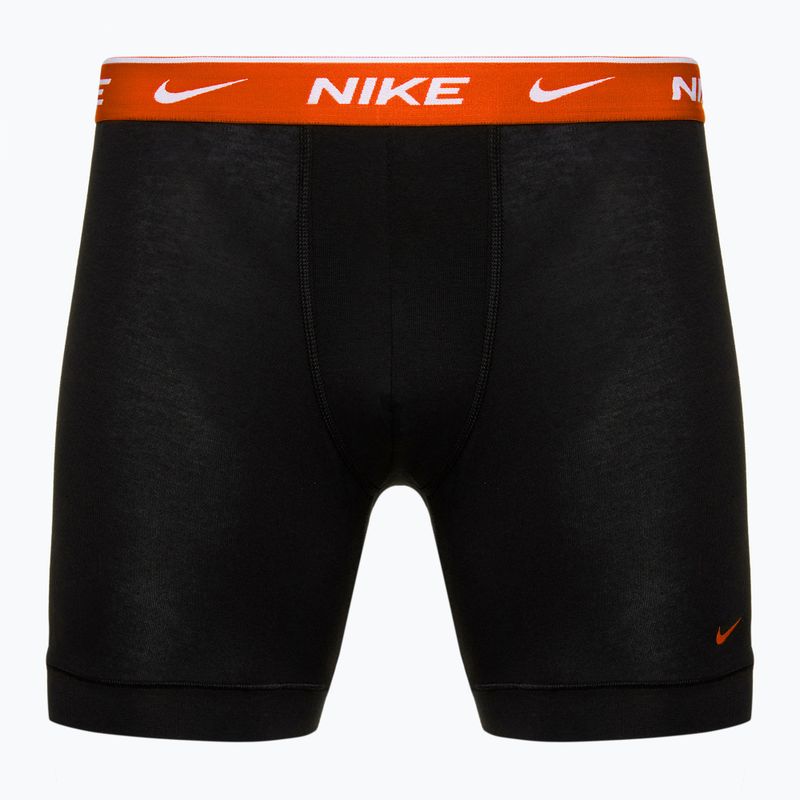 Herren Nike Everyday Cotton Stretch Boxershorts 3 Paar schwarz team orange/rot/schwarz 3