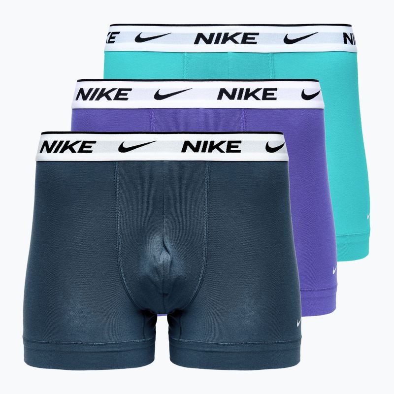 Herren Boxershorts Nike Everyday Cotton Stretch Trunk 3 Paar dustycactus/schwarz/arm navy