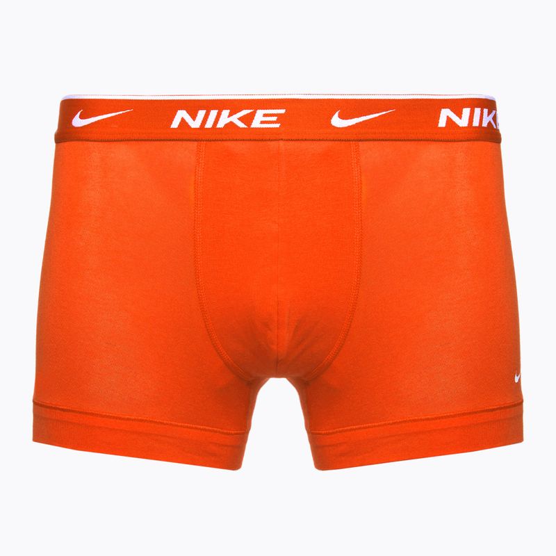 Herren Boxershorts Nike Everyday Cotton Stretch Trunk 3 Paar Team orange/uni rot/schwarz 2