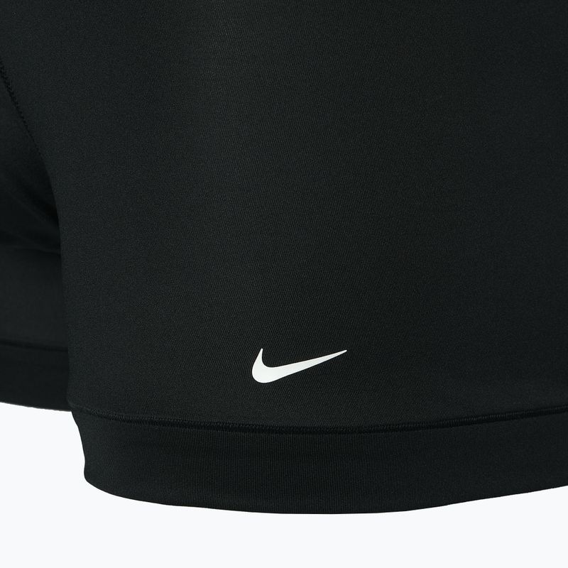 Nike Dri-Fit Essential Herren Boxershorts 3 Paar Swoosh Life Print/uni rot/schwarz
