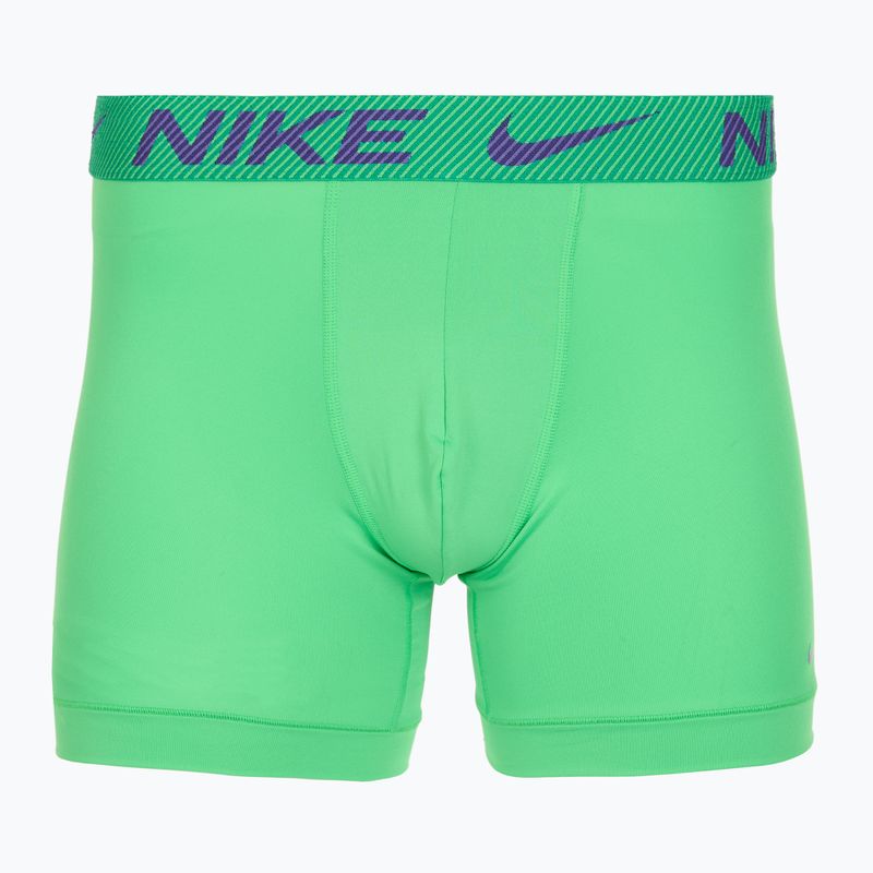 Herren Nike Dri-Fit Essential Micro Boxer Brief 3 Paar grüner Schock/wildes Violett/schwarz txtd wb 2