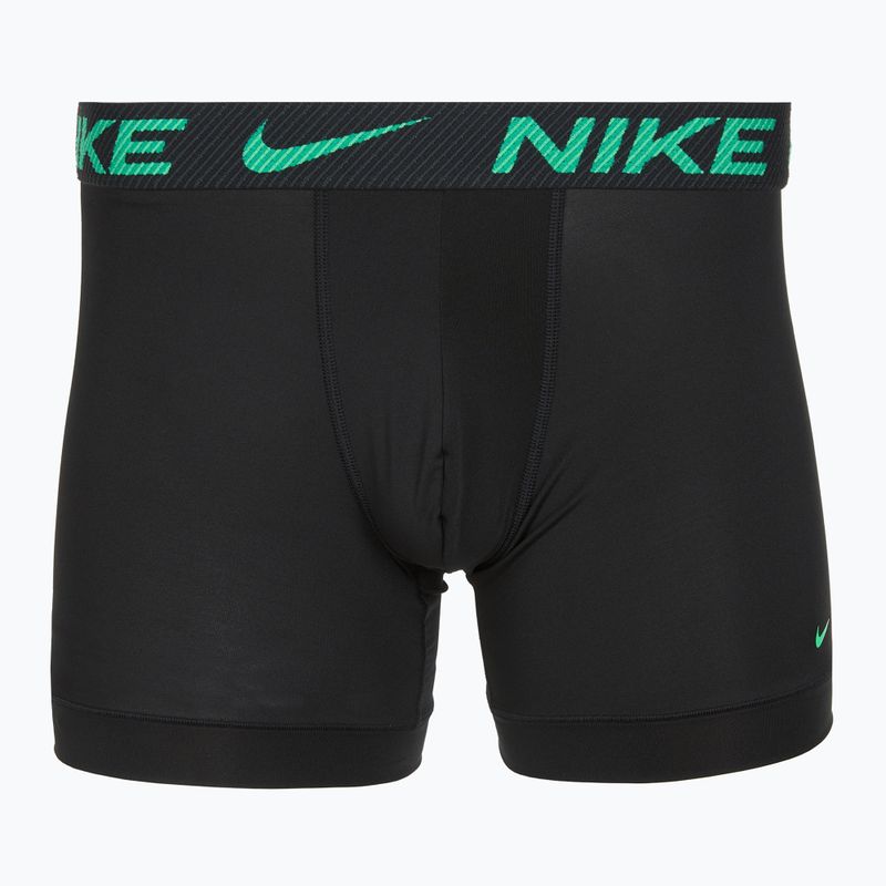 Herren Nike Dri-Fit Essential Micro Boxer Brief 3 Paar grüner Schock/wildes Violett/schwarz txtd wb 4