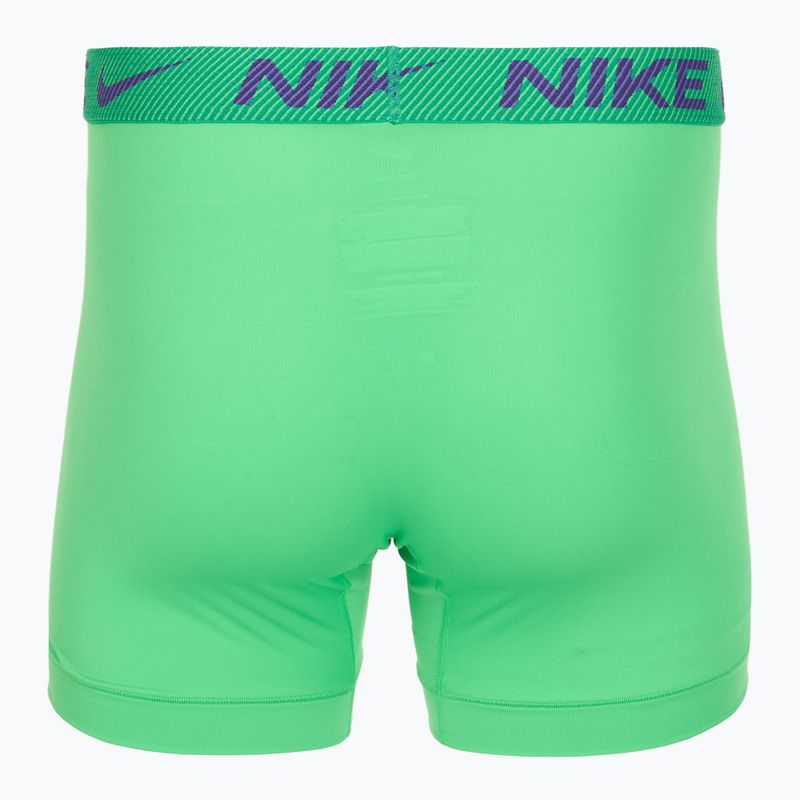 Herren Nike Dri-Fit Essential Micro Boxer Brief 3 Paar grüner Schock/wildes Violett/schwarz txtd wb 5