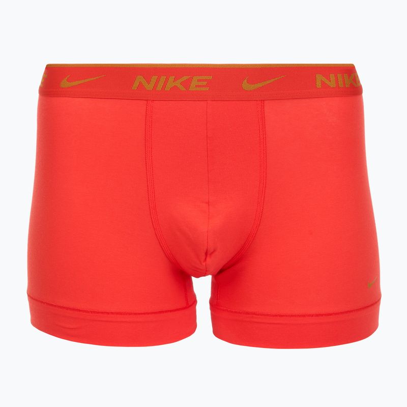 Herren Nike Everyday Cotton Stretch Trunk Boxershorts 3 Paar hellrot/nachtblau/schwarz 2