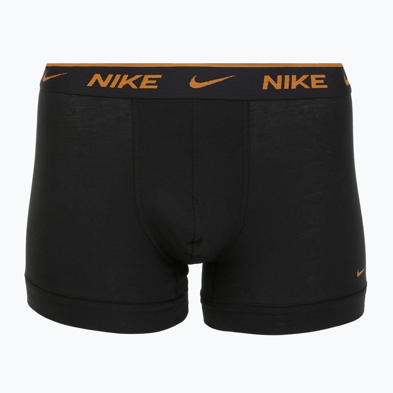 Herren Nike Everyday Cotton Stretch Trunk Boxershorts 3 Paar hellrot/nachtblau/schwarz 4