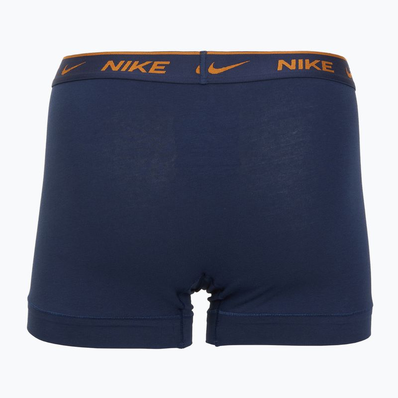 Herren Nike Everyday Cotton Stretch Trunk Boxershorts 3 Paar hellrot/nachtblau/schwarz 5