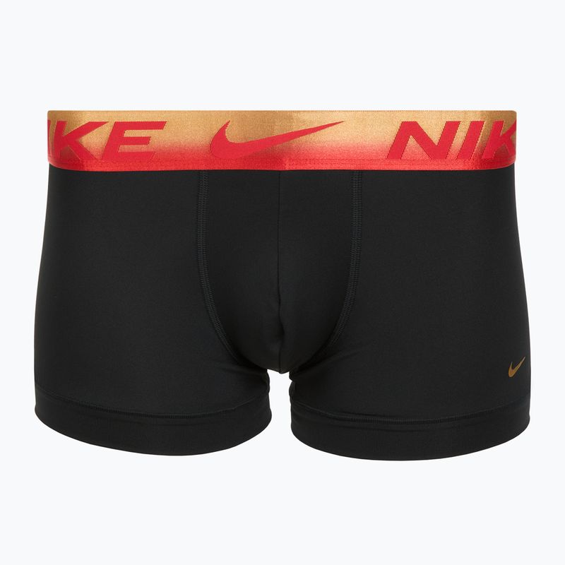 Nike Dri-Fit Essential Micro Trunk Herren Boxershorts 3 Paar blk/uni rot/blk/uni rot metallic gradient wb 2