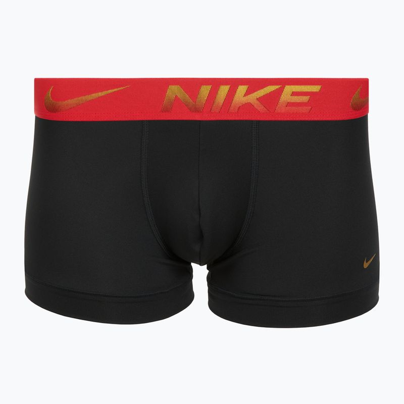 Nike Dri-Fit Essential Micro Trunk Herren Boxershorts 3 Paar blk/uni rot/blk/uni rot metallic gradient wb 3
