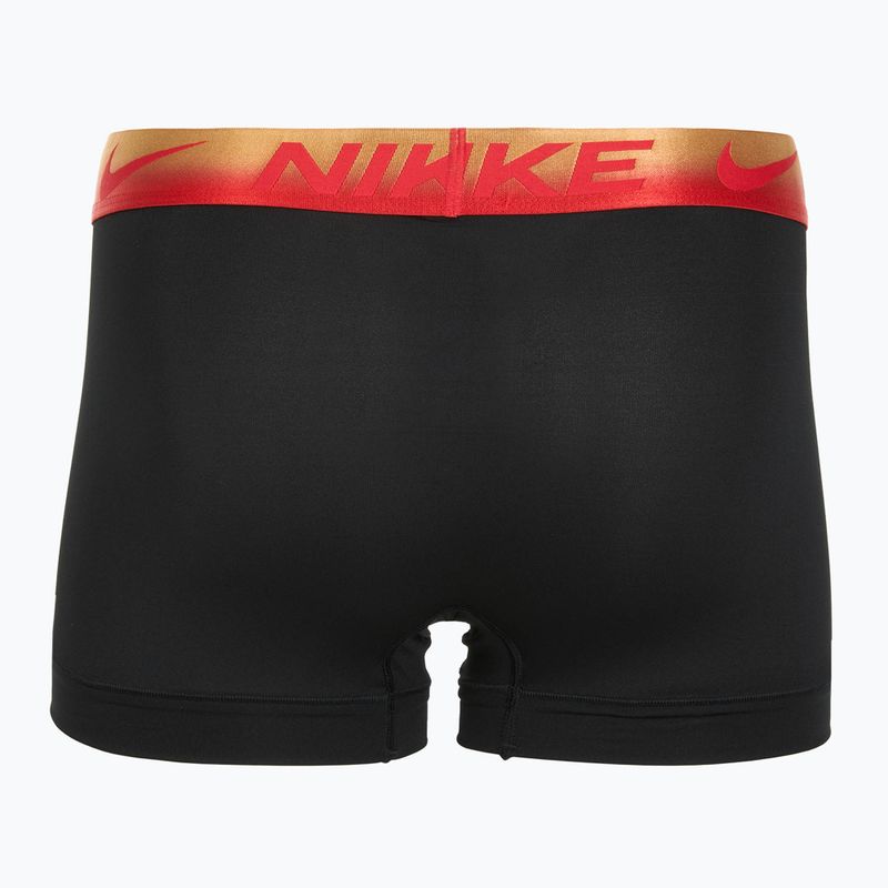 Nike Dri-Fit Essential Micro Trunk Herren Boxershorts 3 Paar blk/uni rot/blk/uni rot metallic gradient wb 5