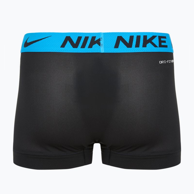 Nike Dri-FIT Cotton Trunk Herren Boxershorts 3 Paar schwarz mint foam/blau hero/bright ceramic wb 2