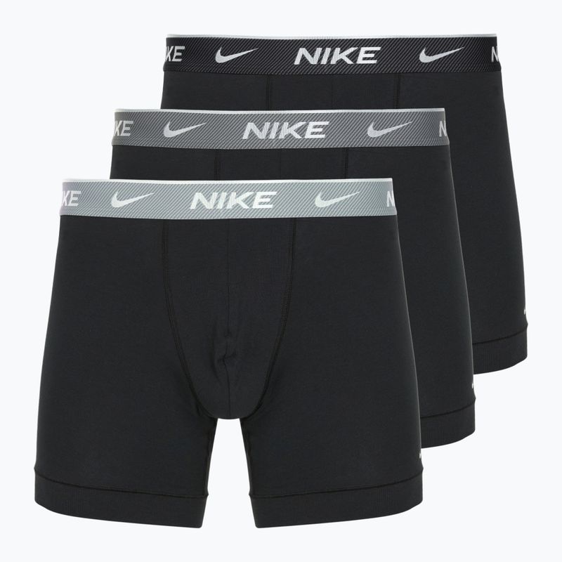 Herren Nike Everyday Cotton Stretch Boxershorts 3 Paar bi/iron grau/klar grau hochglanz texturiert wb