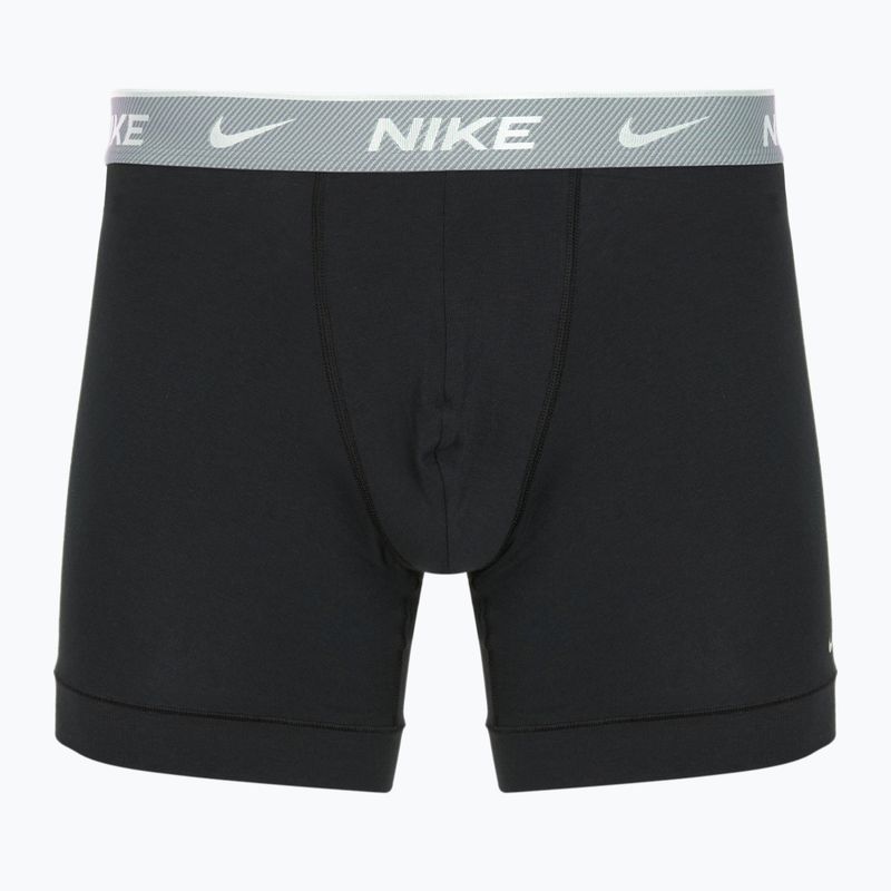 Herren Nike Everyday Cotton Stretch Boxershorts 3 Paar bi/iron grau/klar grau hochglanz texturiert wb 2
