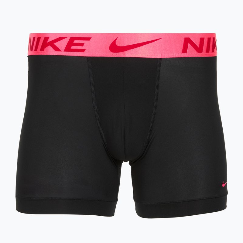 Herren Nike Dri-Fit Essential Micro Boxer Brief 3 Paar schwarz hyper pink/uni rot/schwarz hochglanz wb 2