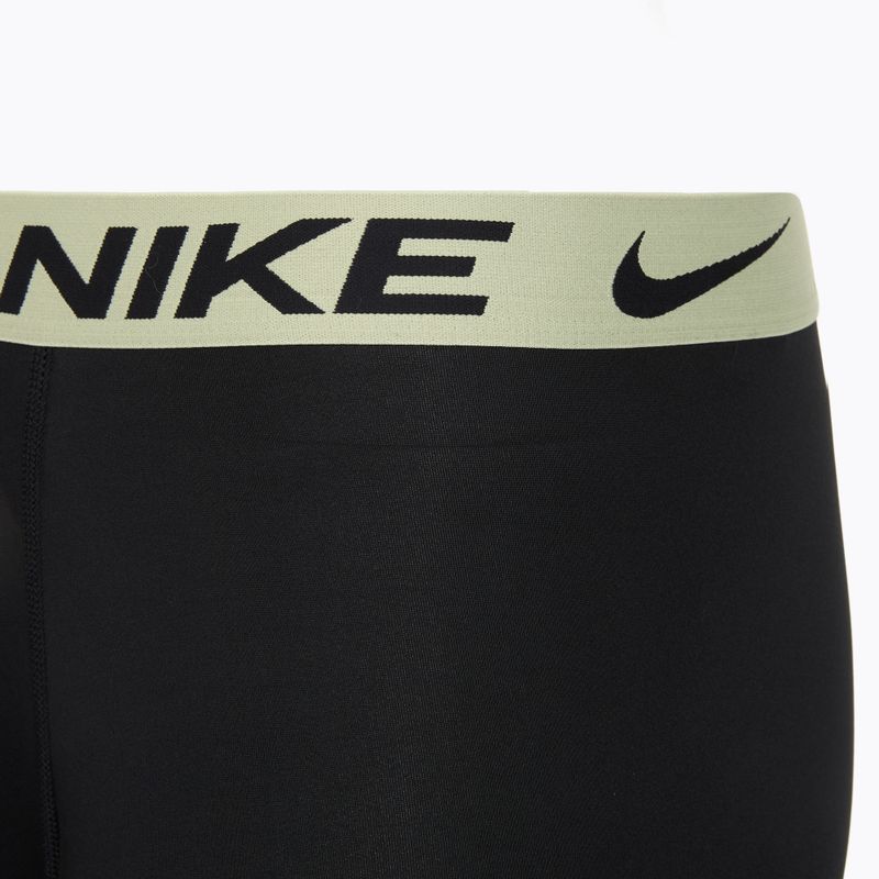Herren Nike Dri-Fit Essential Micro Boxer Brief 3 Paar blk gewaschene Koralle/Olive Aura/Arbtrakt blauer Rand wb 6