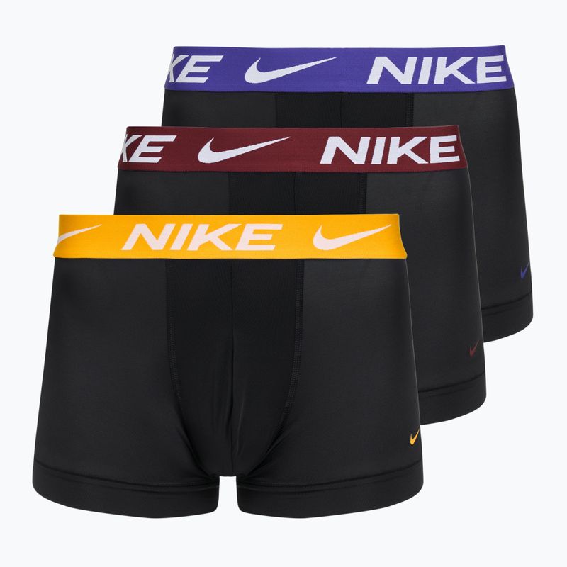 Herren Boxershorts Nike Dri-Fit Essential Micro Trunk 3 Paar schwarz university gold/deep night/dark team red wb