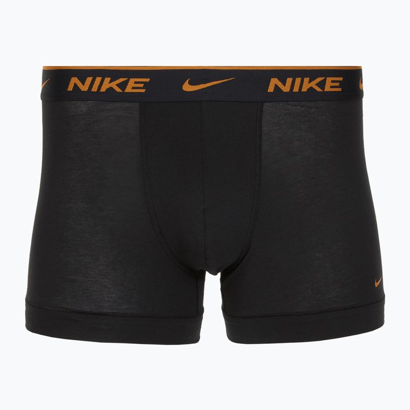 Herren Boxershorts Nike Everyday Cotton Stretch Trunk 3 Paar schwarz lig crim/des och/deep night Logo-Bund 2