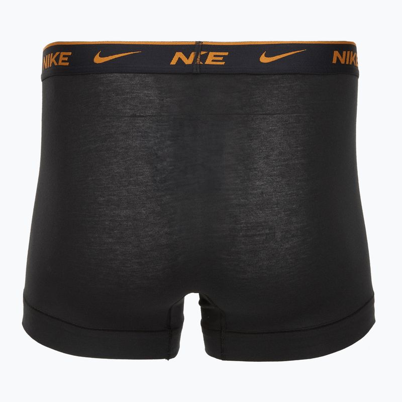 Herren Boxershorts Nike Everyday Cotton Stretch Trunk 3 Paar schwarz lig crim/des och/deep night Logo-Bund 5