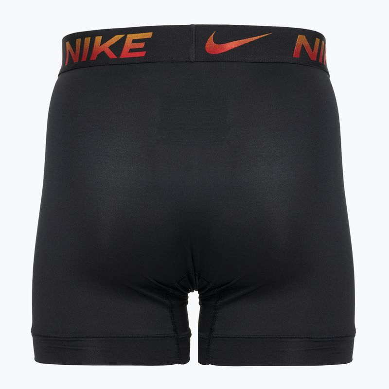 Herren Boxershorts Nike Dri-Fit Essential Micro Boxer Brief 3 Paar university rot/schwarz/schwarz metallic grdient wb 5