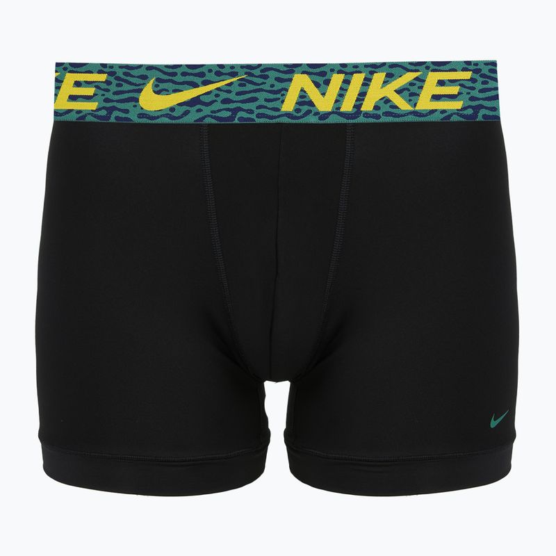 Herrenboxershorts Nike Dri-Fit Essential Micro 3 pairs blklightcrimson/ brightcitron/evergreenaur 2