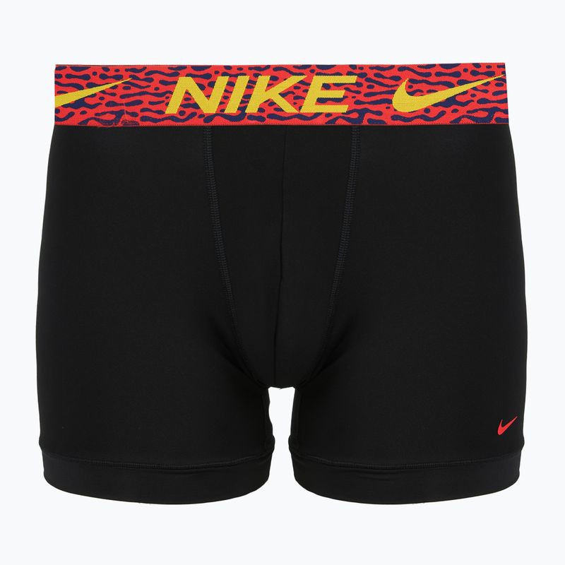 Herrenboxershorts Nike Dri-Fit Essential Micro 3 pairs blklightcrimson/ brightcitron/evergreenaur 3