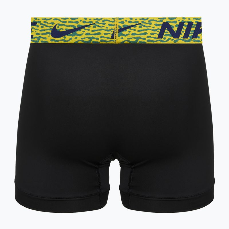Herrenboxershorts Nike Dri-Fit Essential Micro 3 pairs blklightcrimson/ brightcitron/evergreenaur 5