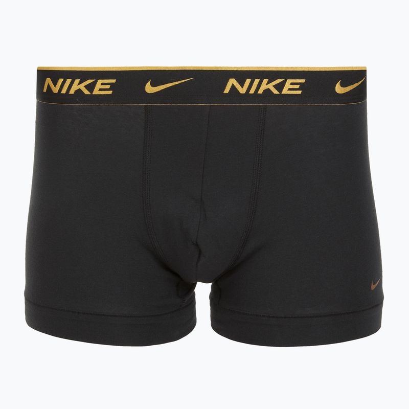 Herren Nike Everyday Cotton Stretch Trunk Boxershorts 3 Paar blk/university rot/weizen gold/schwarz hochglanz wb 4