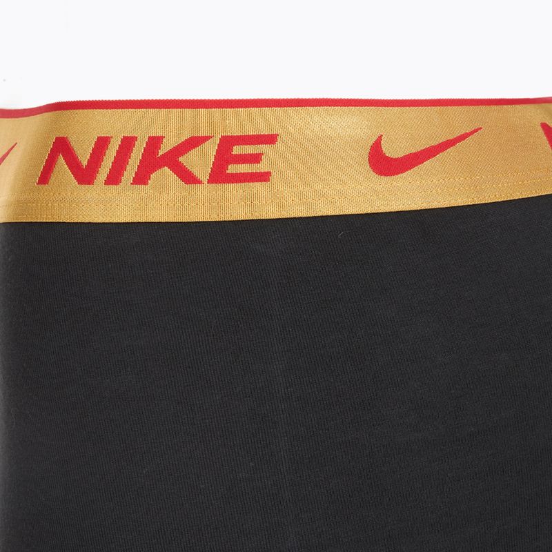 Herren Nike Everyday Cotton Stretch Trunk Boxershorts 3 Paar blk/university rot/weizen gold/schwarz hochglanz wb 6