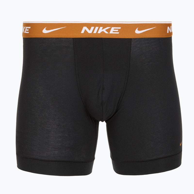 Herren Nike Everyday Cotton Stretch Boxershorts 3 Paar schwarz light crimsn/desrt ocker/schwarzer Bund 2